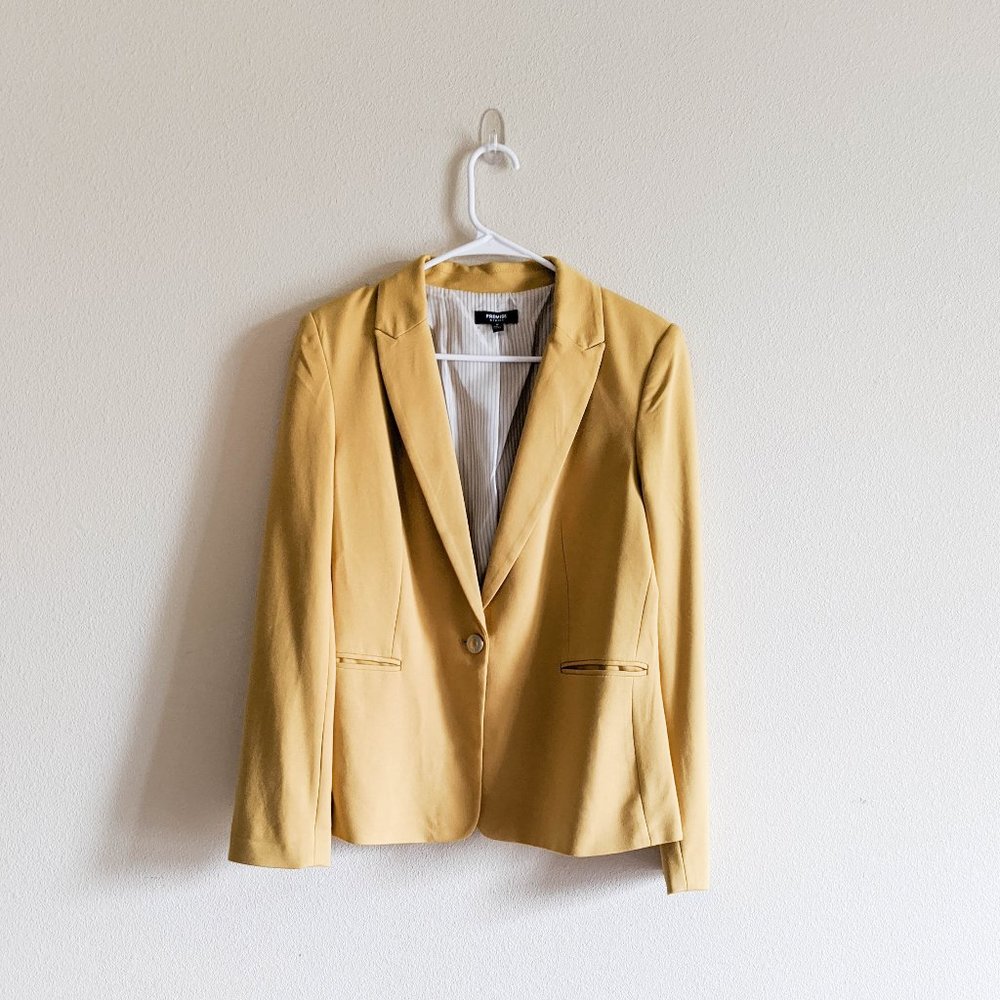 Premise Yellow Knit Blazer